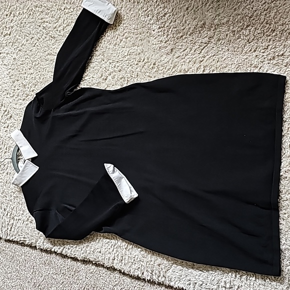 NWT Ralph Lauren Crepe Layered Dress size XXL. Black and White - Picture 4 of 8